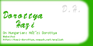 dorottya hazi business card